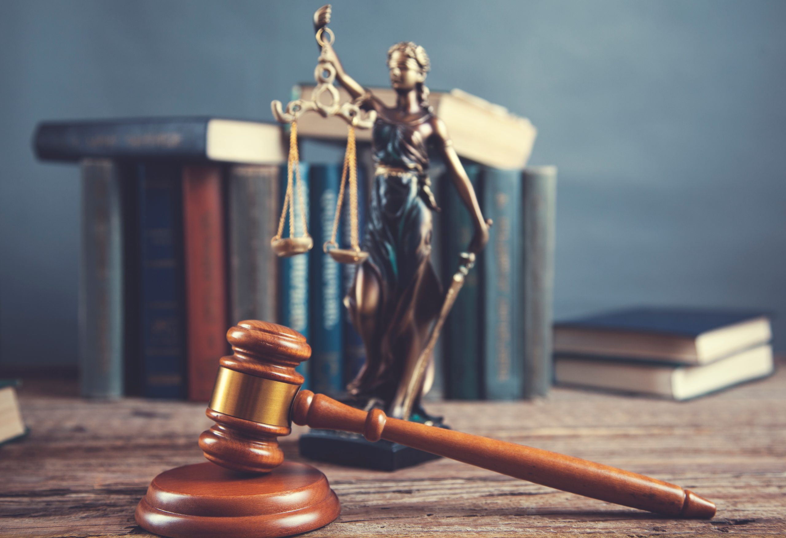 judge with book and lady justic